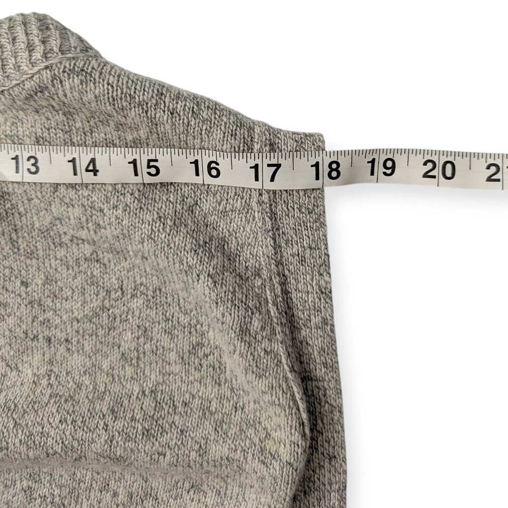 Womens Heather Grey Marl Knit Crewneck Sweater‎ Vest Side Buttons Sleeveless Top - Picture 7 of 9